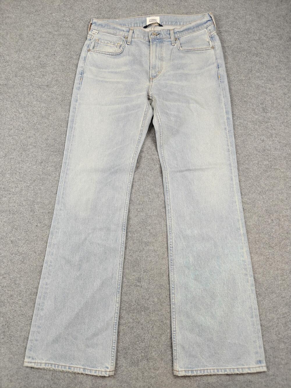 Citizens Of Humanity Flared Jeans 28 Blue Light Wash High Rise 33.5 Inseam